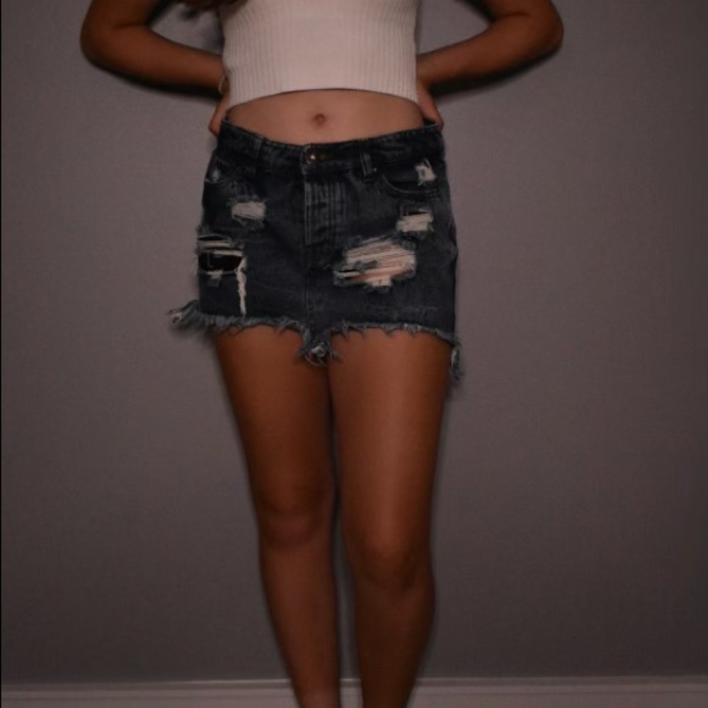 Vintage Havana jean skirt